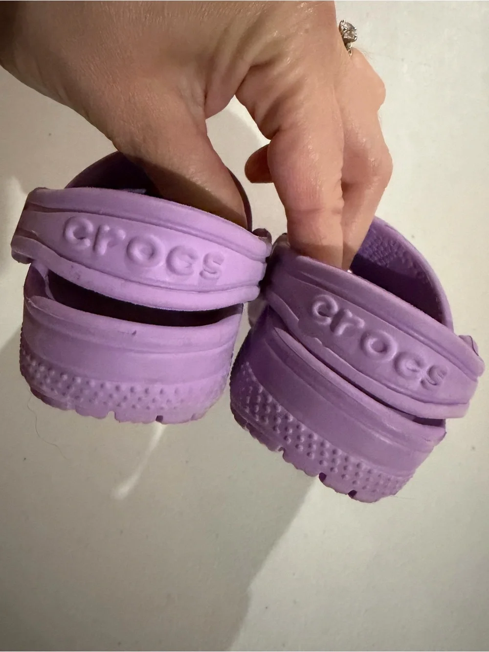 Crocs toddler size 5 Kids Purple Slip-On Clog Shoes